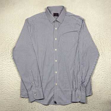 UNTUCKit UNTUCKit Shirt Mens Large Blue Striped Bu