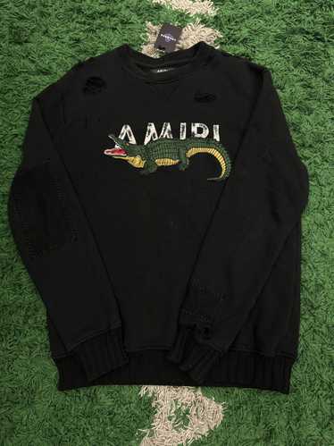 Amiri Amiri Crewneck Sweatshirt Black Crocodile