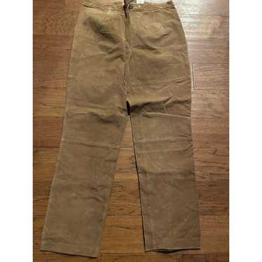 St. Johns Bay St Johns Bay Leather Suede Pants New
