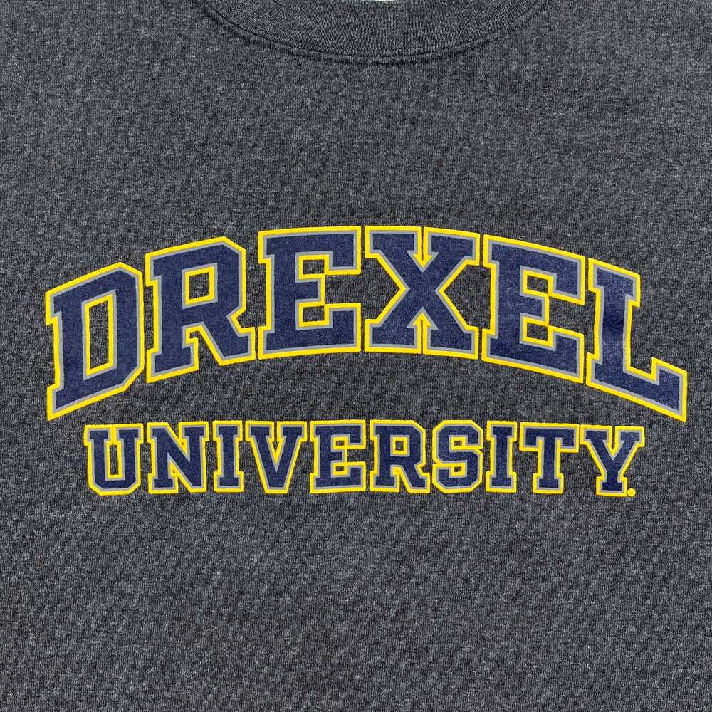 Champion Drexel University Sweatshirt Large Gray … - image 3
