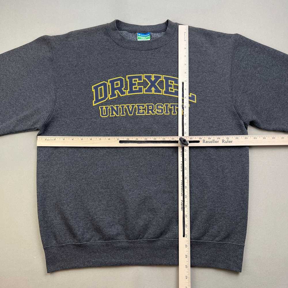 Champion Drexel University Sweatshirt Large Gray … - image 8