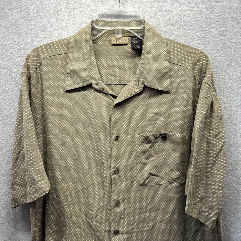 Vintage AXIST 100% Silk Shirt Adult Extra Large X… - image 2