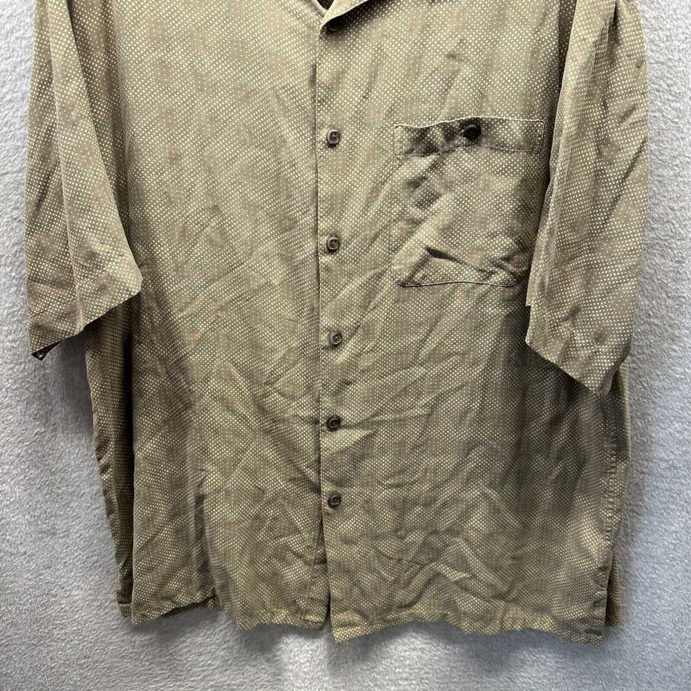 Vintage AXIST 100% Silk Shirt Adult Extra Large X… - image 3