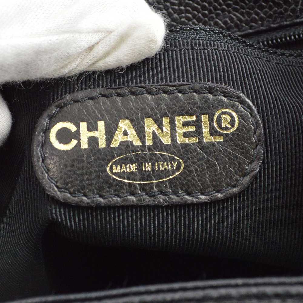 Chanel CHANEL Black Caviar Triple CC Backpack 182… - image 9