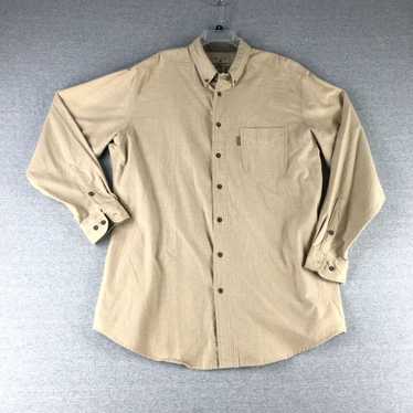 Vintage Woolrich Shirt Mens XL XLT Tall Chamois C… - image 1