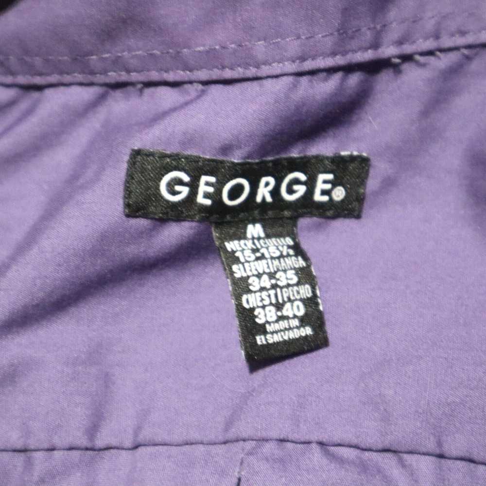 George George Light Purple Long Sleeve Button Dow… - image 3