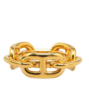 Gold Hermès Regate Scarf Ring