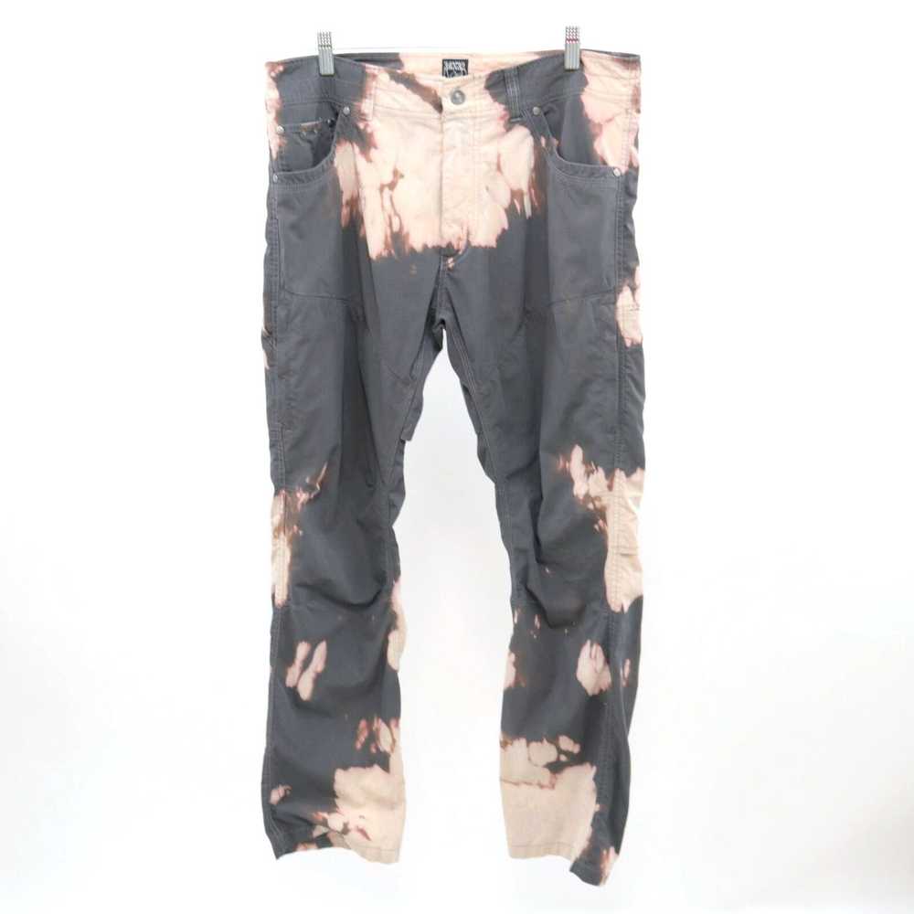 Vintage Kuhl Pants Mens Bleach Dyed 34x32 Cotton … - image 1