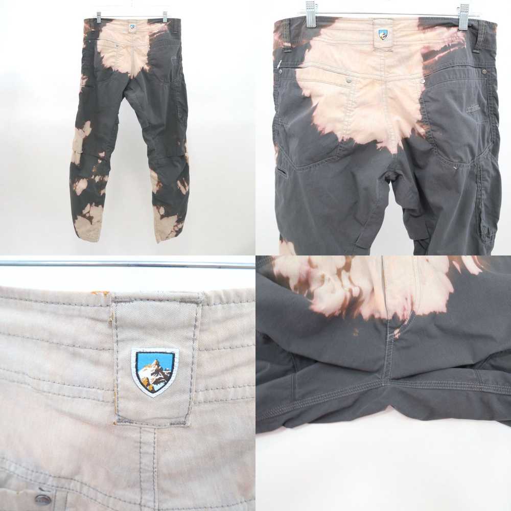 Vintage Kuhl Pants Mens Bleach Dyed 34x32 Cotton … - image 4