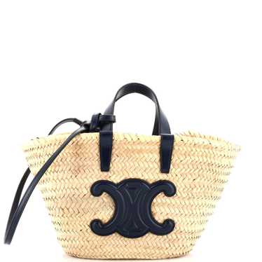 CELINE Triomphe Basket Shoulder Bag Teen