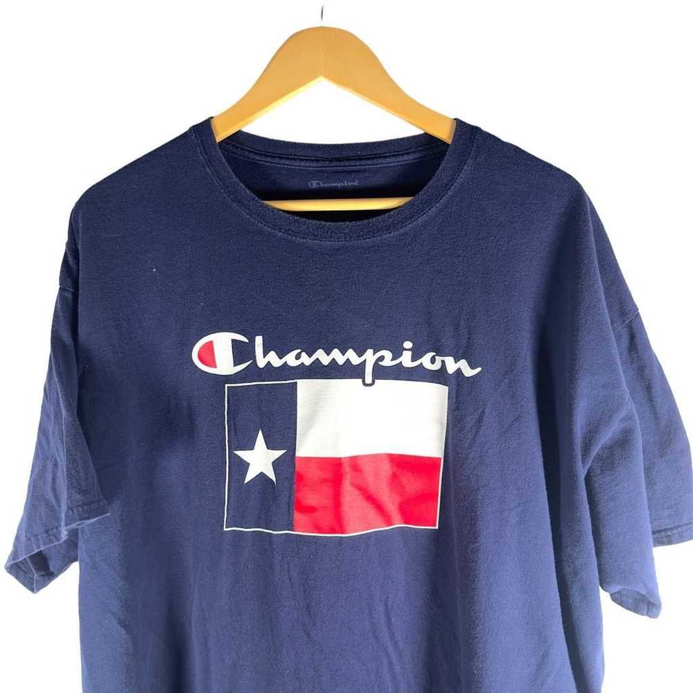 Champion Champion Blue Script Logo With Texas Fla… - image 4