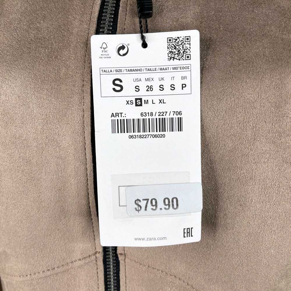 Zara NEW Zara Basic Outerwear Faux Leather Coat S… - image 3