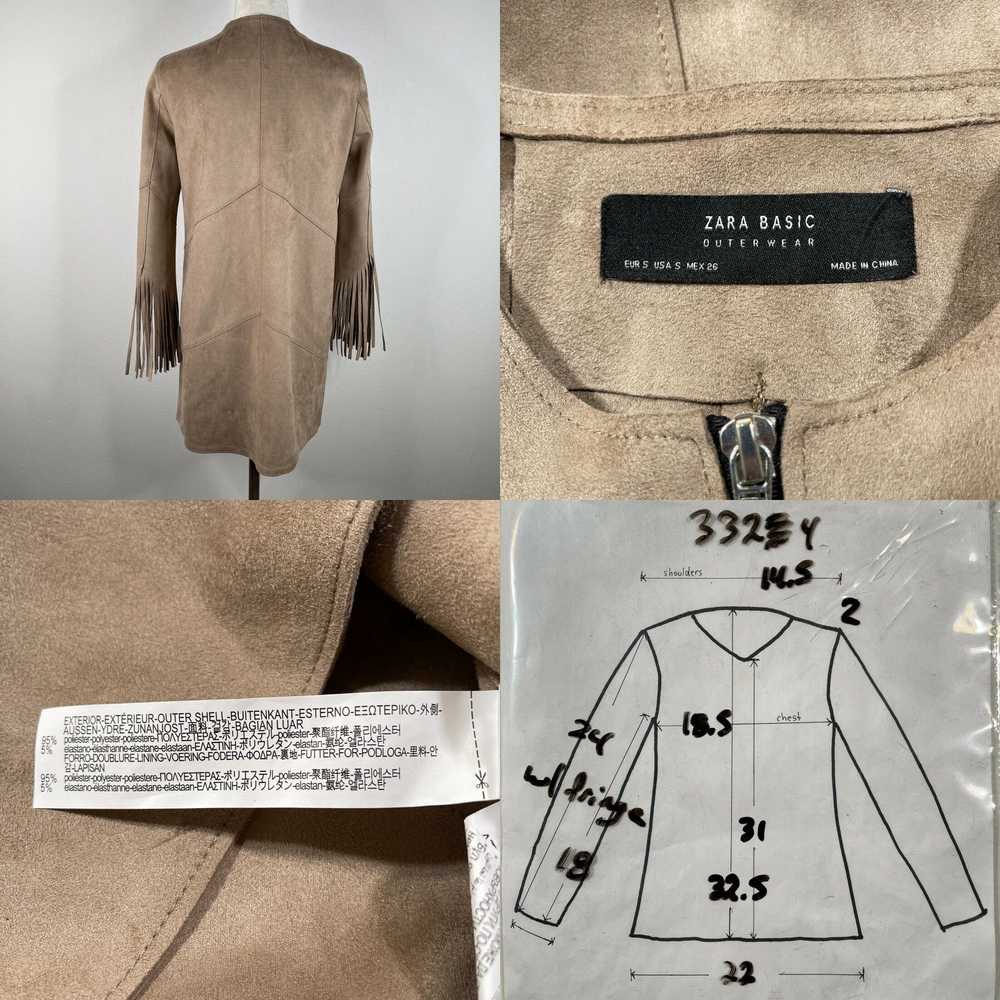 Zara NEW Zara Basic Outerwear Faux Leather Coat S… - image 4