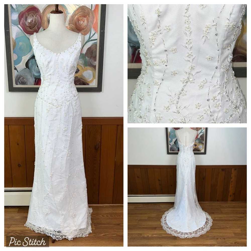 Unkwn Stunning Jasmine Beaded Mesh Wedding Gown! - image 1