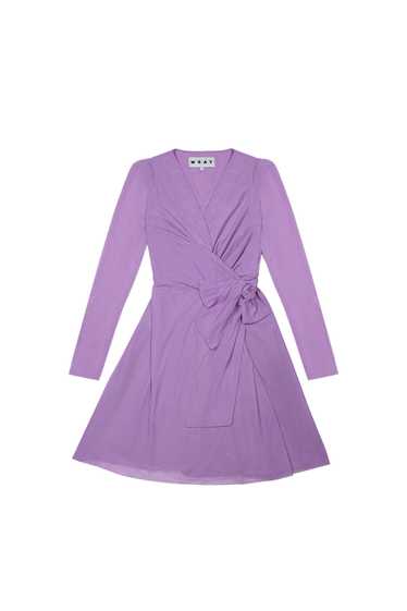 Wray Nia Mini Wrap Dress - Lavender Haze