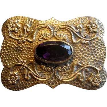 1910s 2024 Amethyst Arts & Crafts Sash Pin