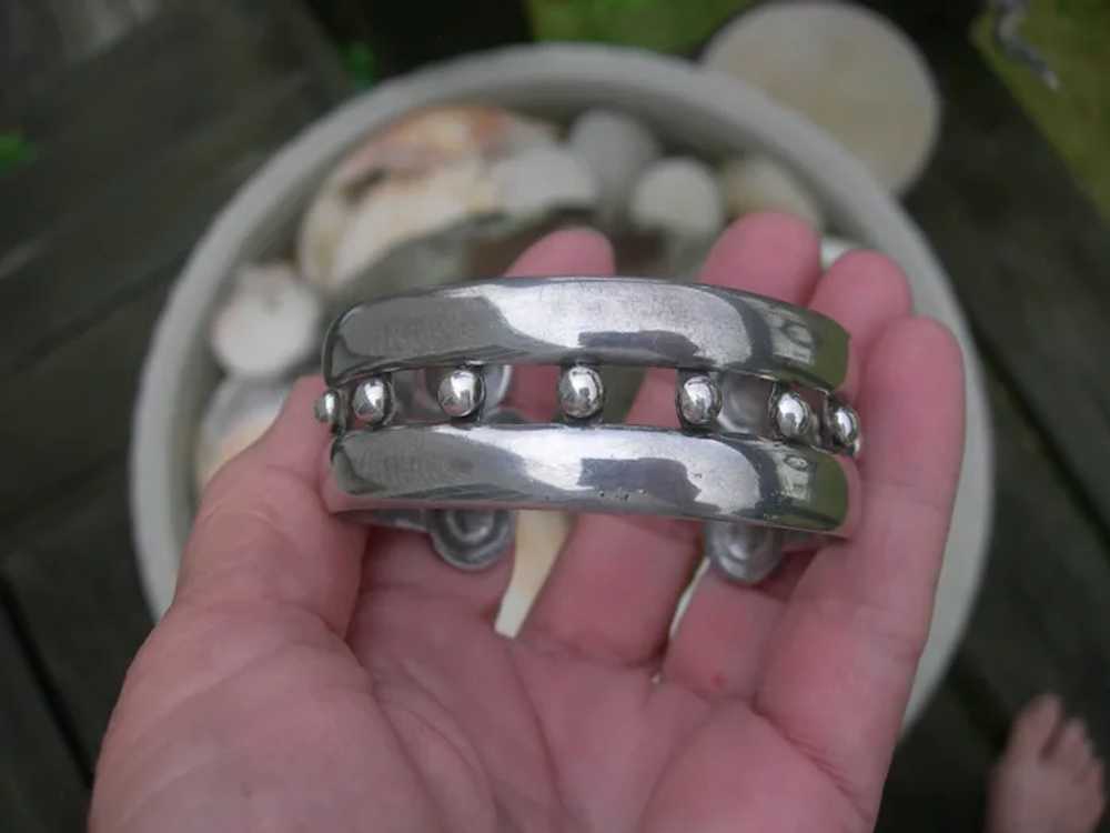Hector Aquilar - Mexican Sterling Silver – Cuff B… - image 12