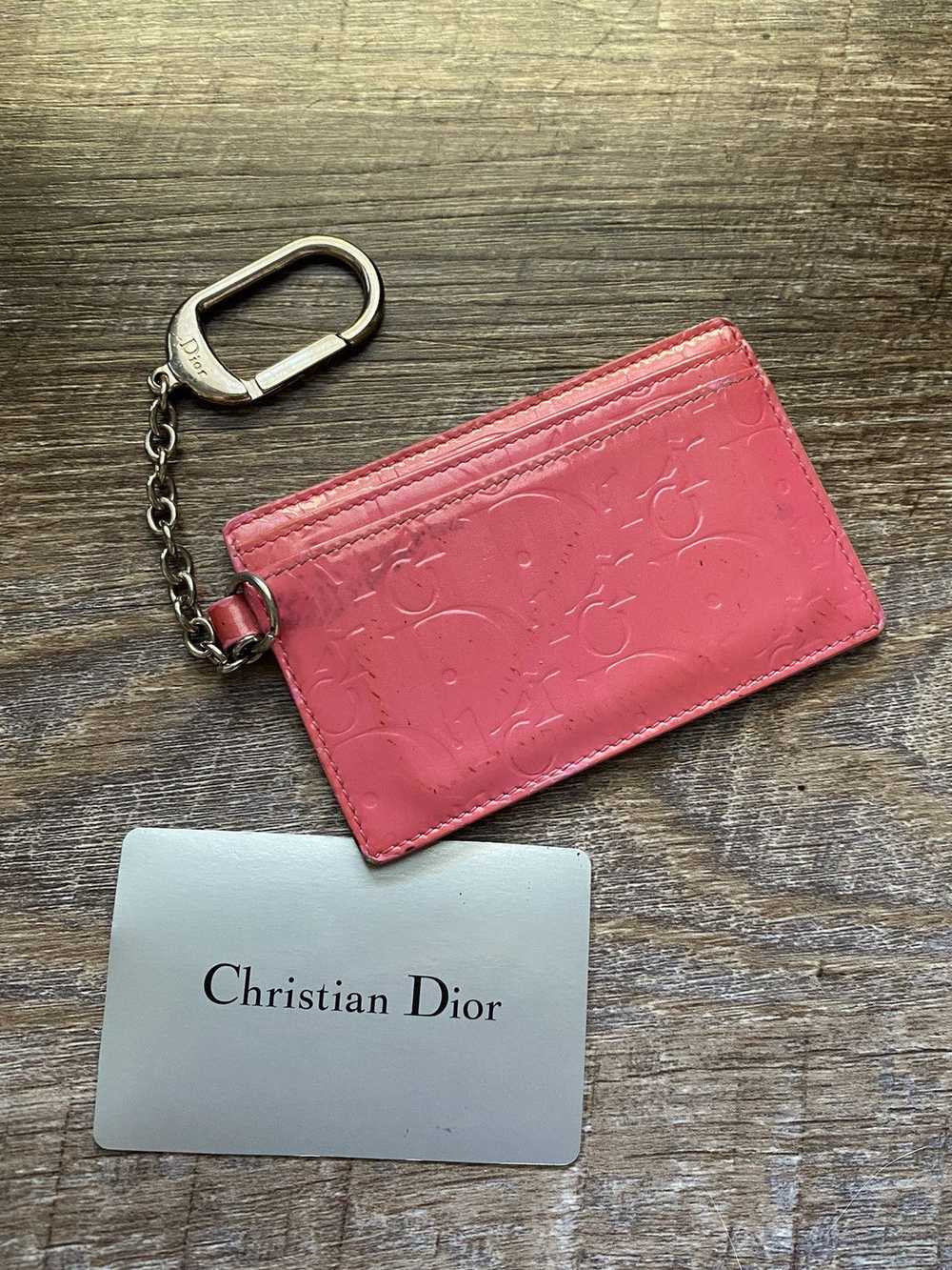 Dior Dior Pink Trotter Leather Cles Card Holder - image 2