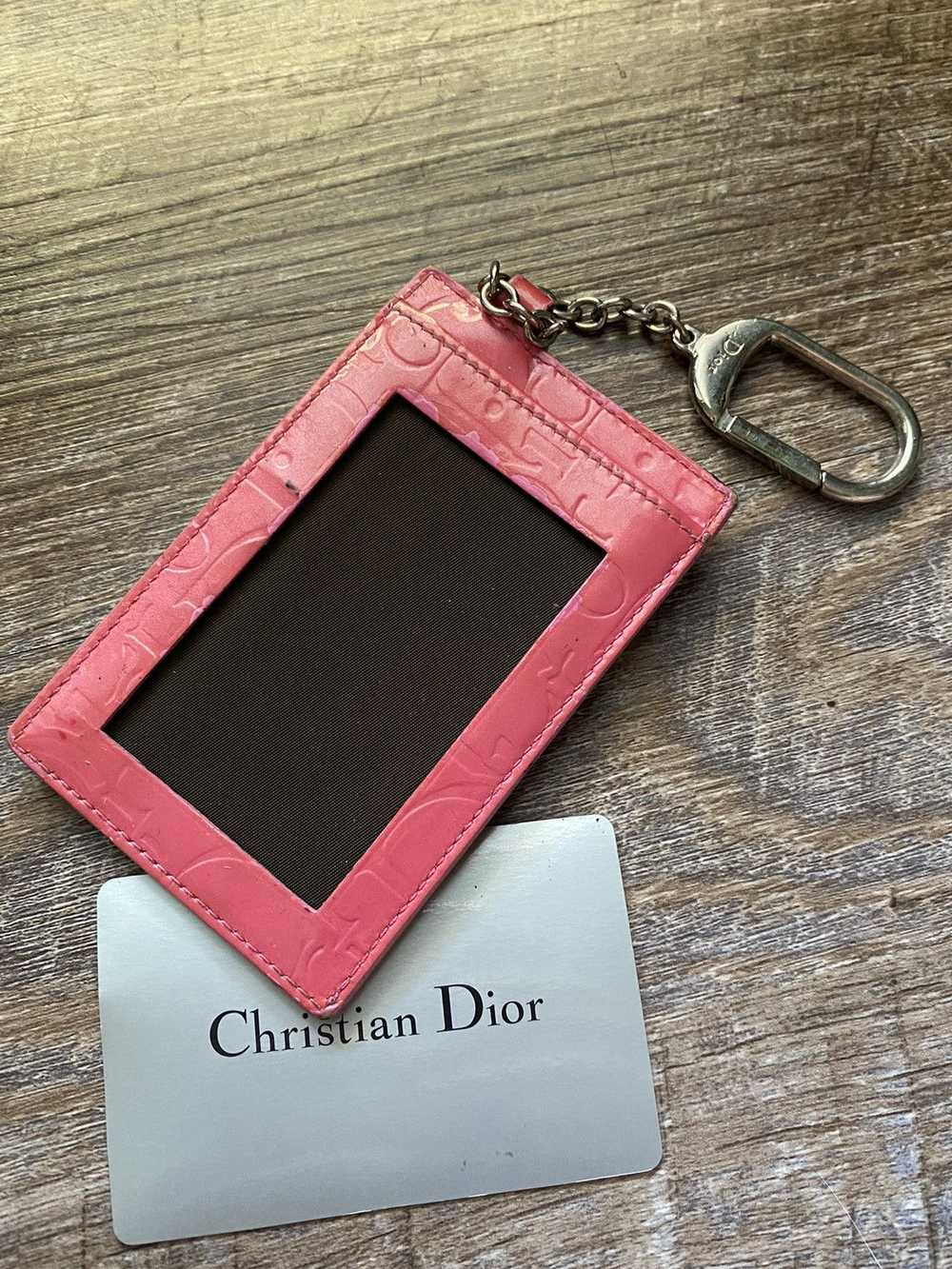Dior Dior Pink Trotter Leather Cles Card Holder - image 5