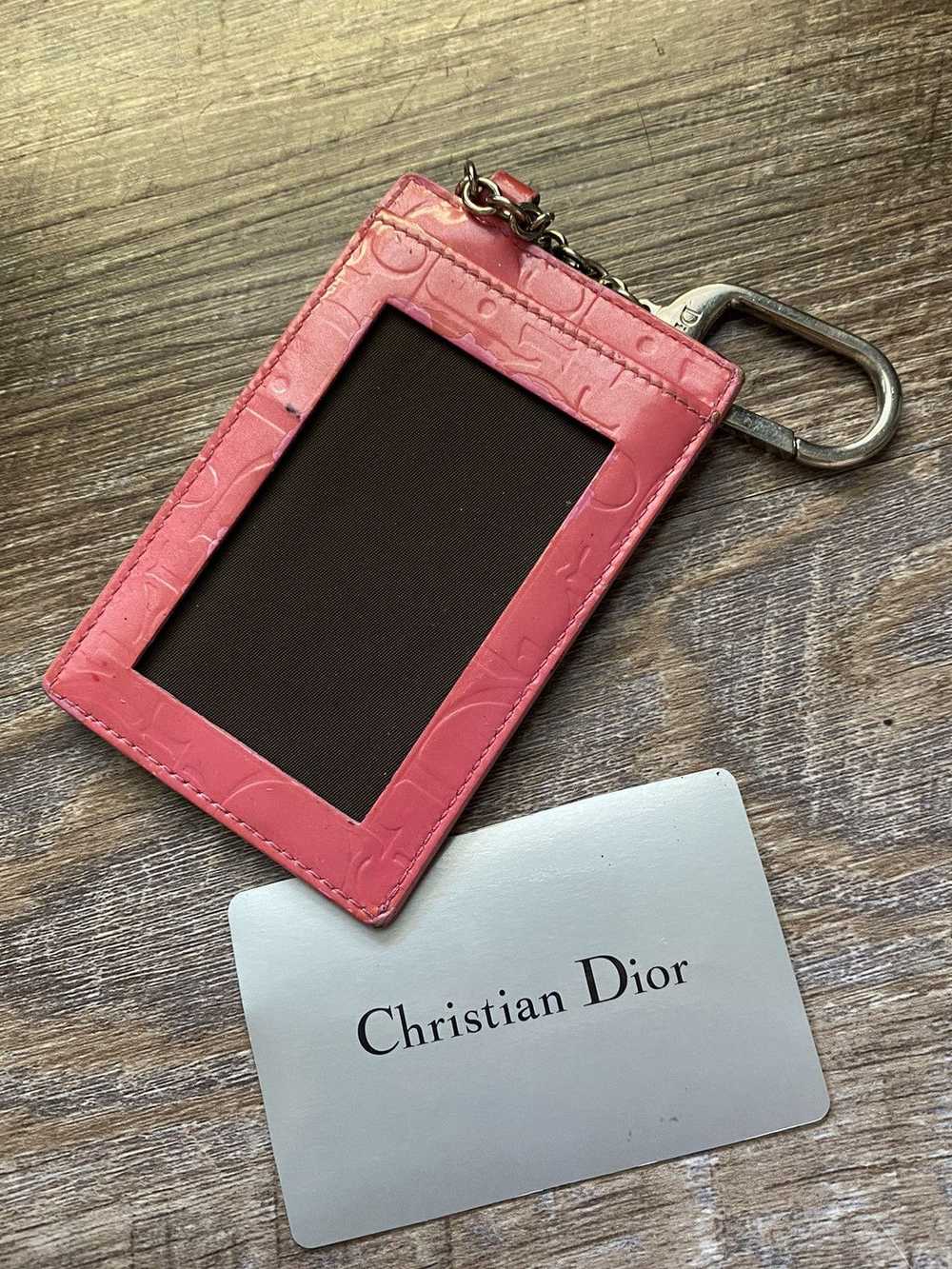 Dior Dior Pink Trotter Leather Cles Card Holder - image 7