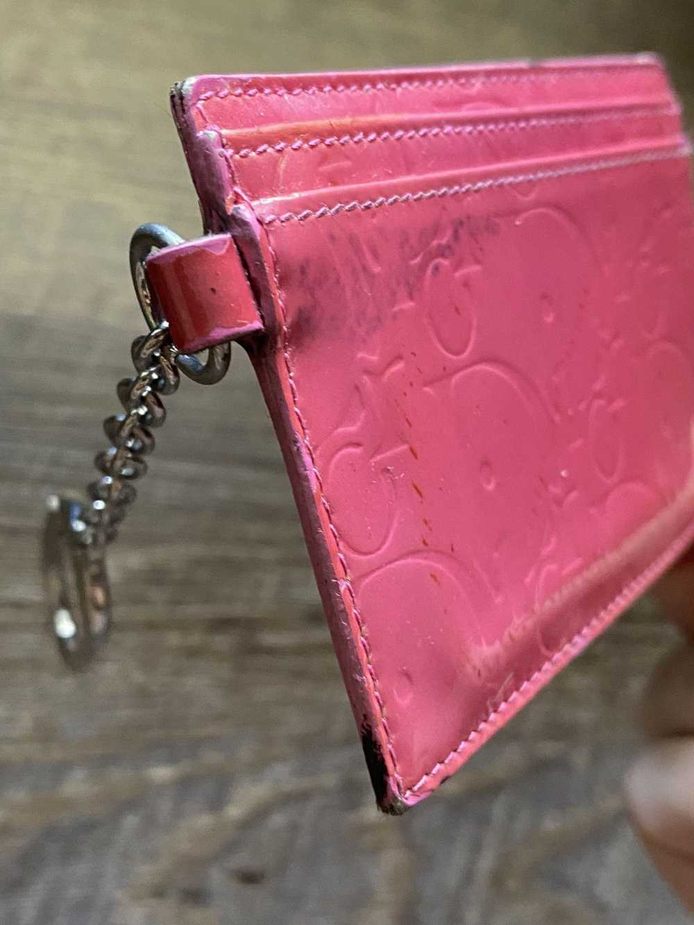 Dior Dior Pink Trotter Leather Cles Card Holder - image 8