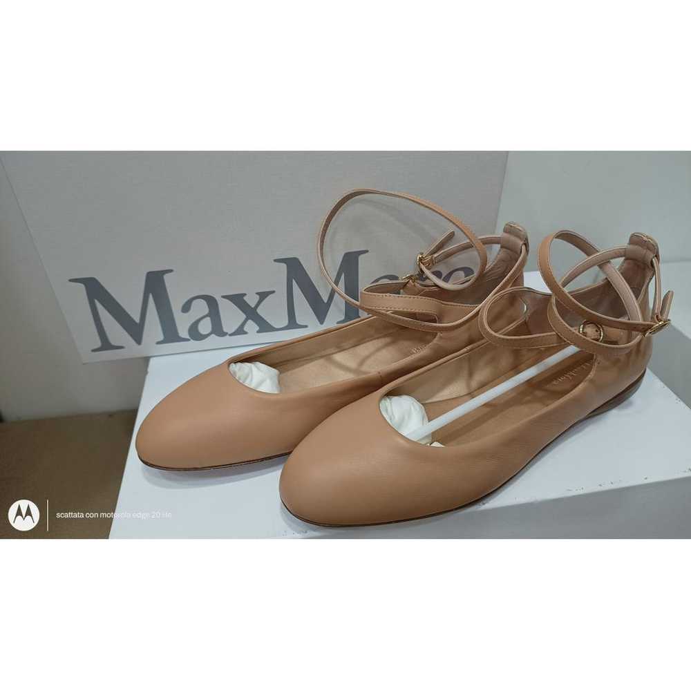 Max Mara Leather ballet flats - image 4