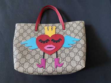 Gucci × Vintage Gucci GG Supreme flying Heart Tot… - image 1