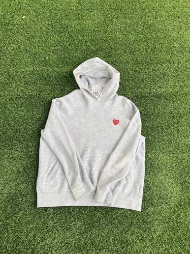 Comme Des Garcons Play Cdg play hoodie grey