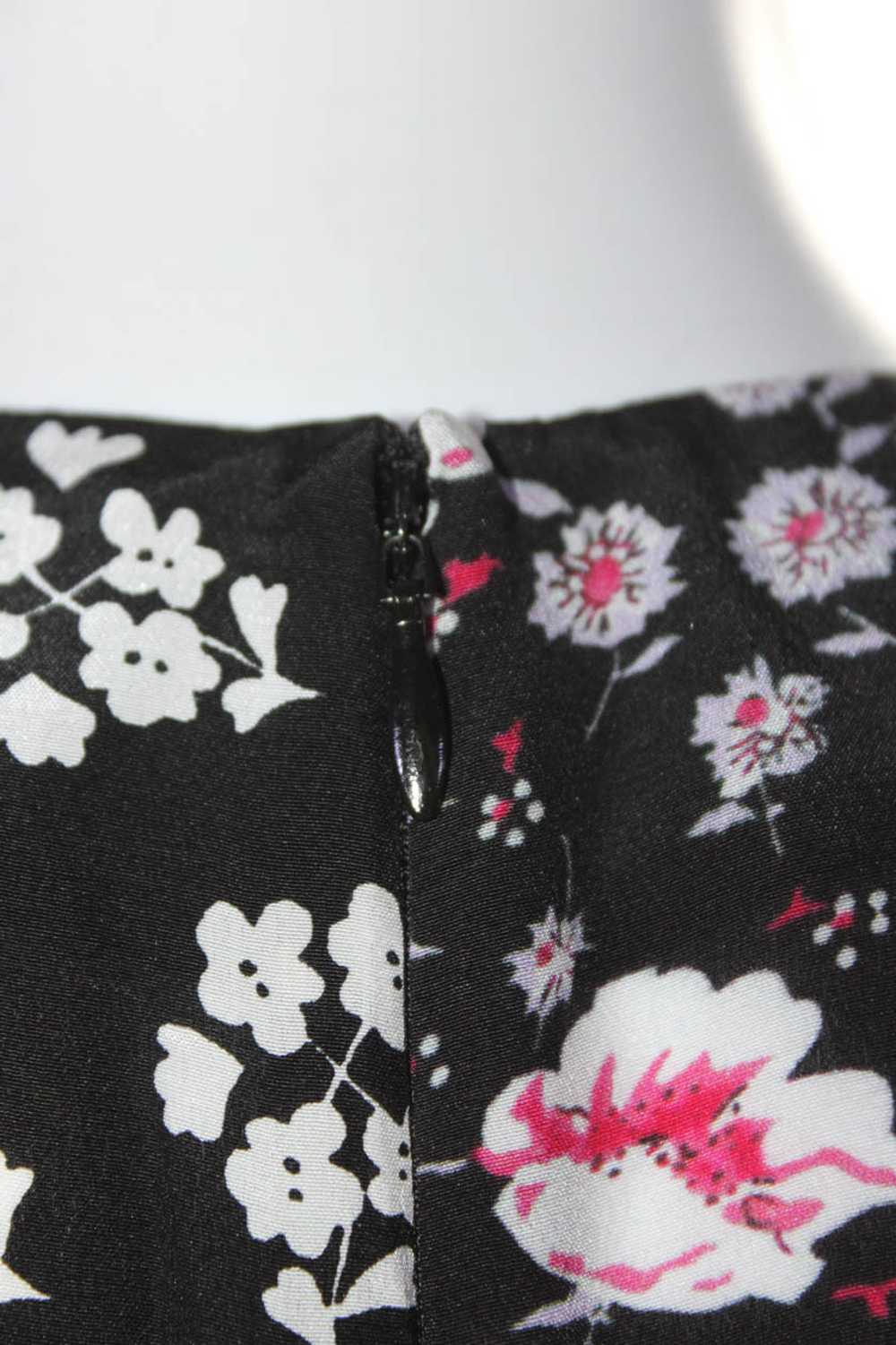 Rixo Womens Silk Floral Ruffled Zipped Long Sleev… - image 4