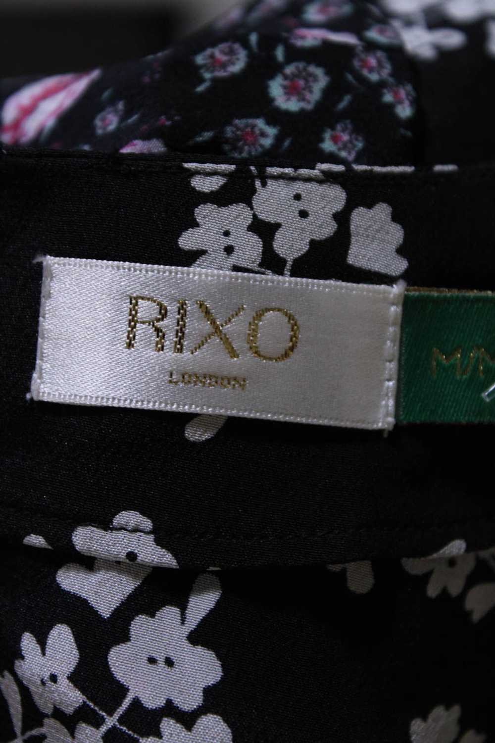 Rixo Womens Silk Floral Ruffled Zipped Long Sleev… - image 5