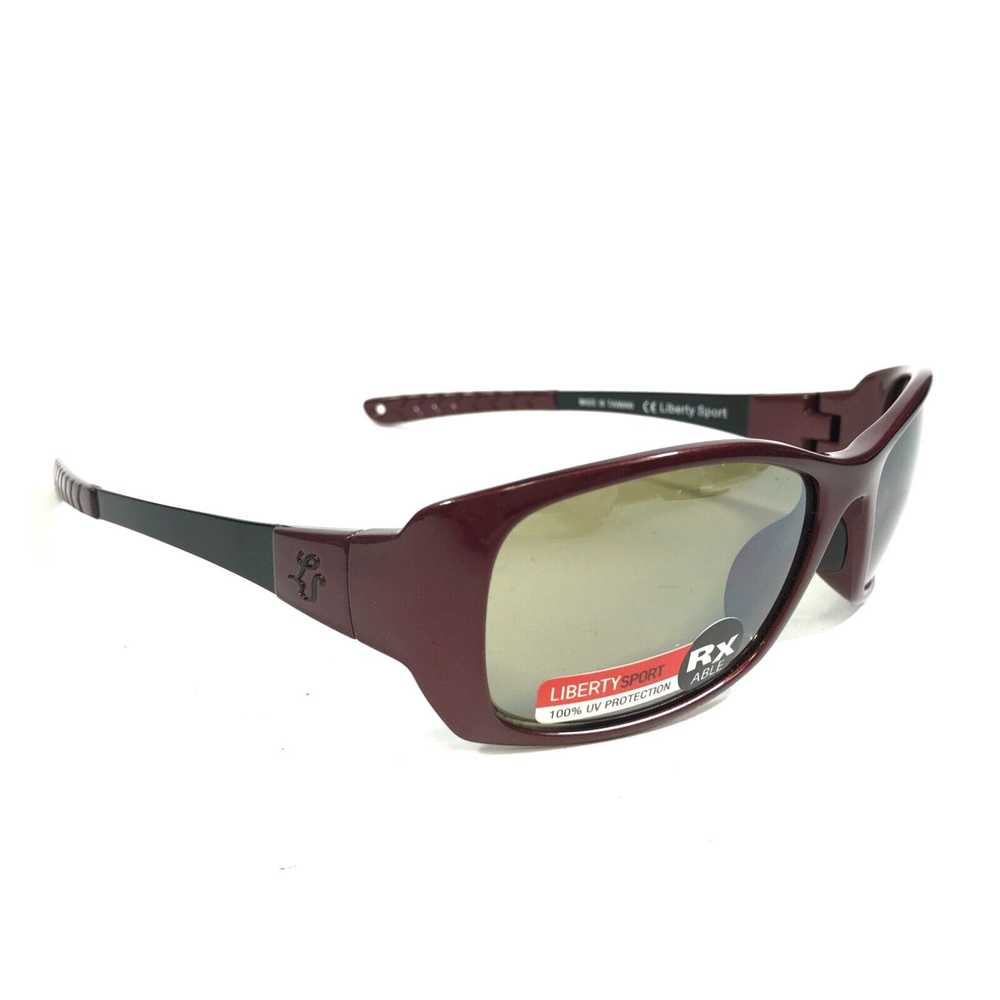 Frame Liberty Sport Sunglasses SUNRISE Black Red … - image 2