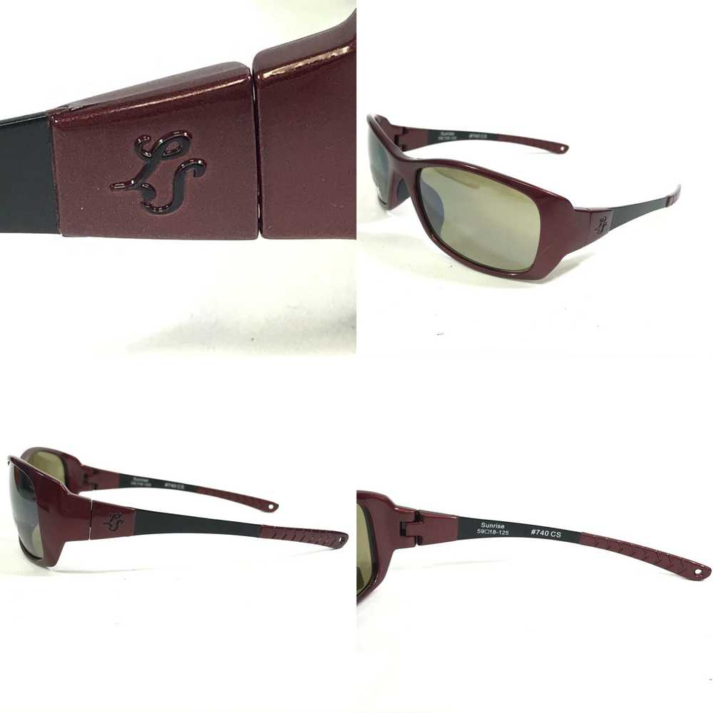Frame Liberty Sport Sunglasses SUNRISE Black Red … - image 4