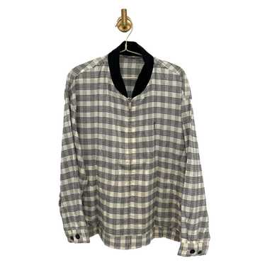 Ysl Black and White Checked Jacket