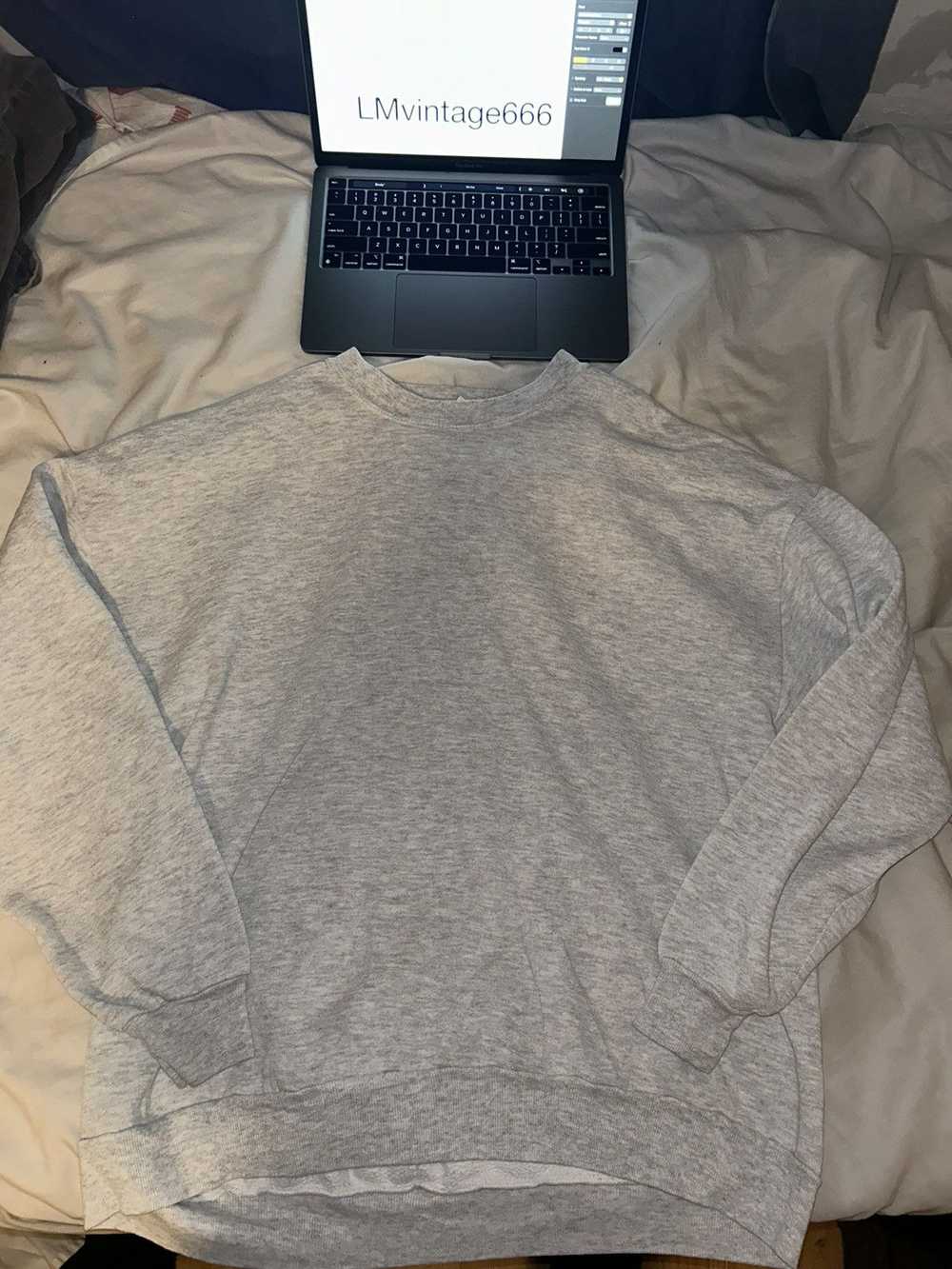 Vintage Plain grey crewneck - image 1