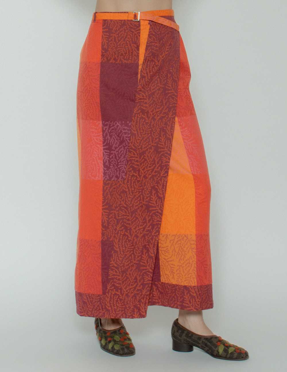 Kenzo vintage wrapped maxi skirt - image 4