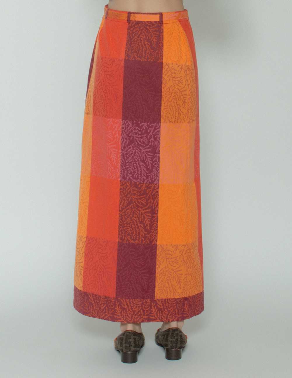 Kenzo vintage wrapped maxi skirt - image 5