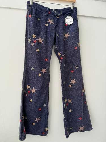 Vintage LEVI star printed pants