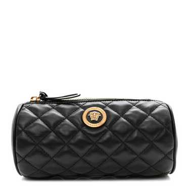 VERSACE Nappa Quilted Medusa Pouch Black - image 1