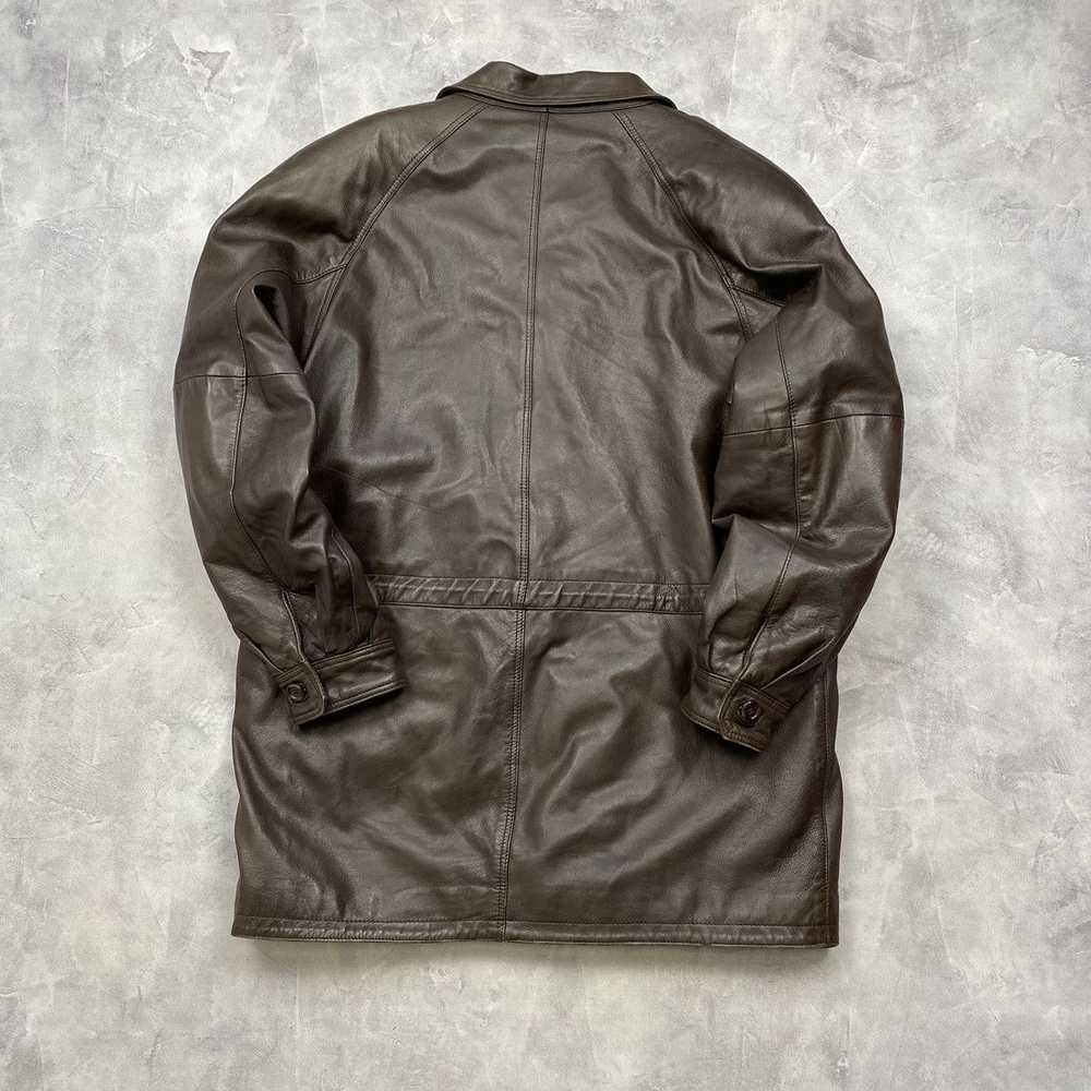 Burberry × Leather Jacket × Vintage Very Rare Bur… - image 5