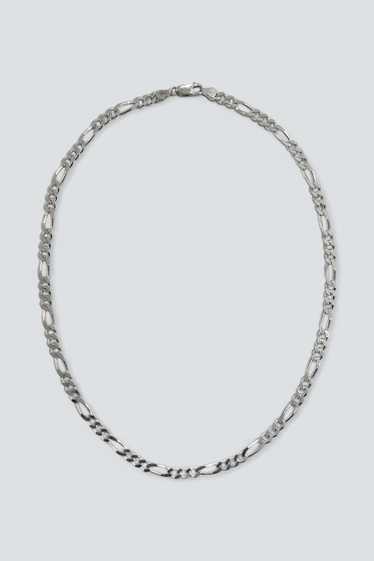 Heavy Figaro Necklace - Sterling Silver