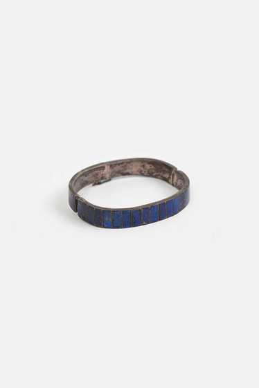 Antique Cuff - Lapis/Sterling Silver
