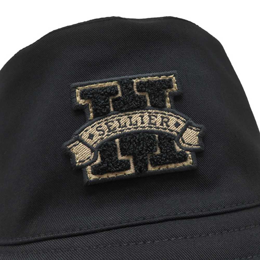 HERMES Hat Harper H Serie Bucket Cotton Black 59 … - image 3