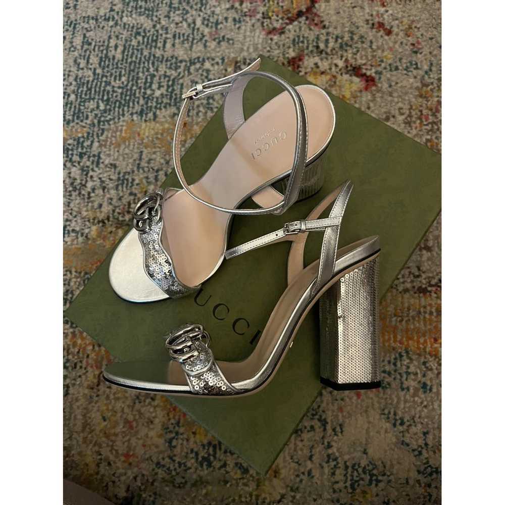 Gucci Marmont glitter heels - image 3