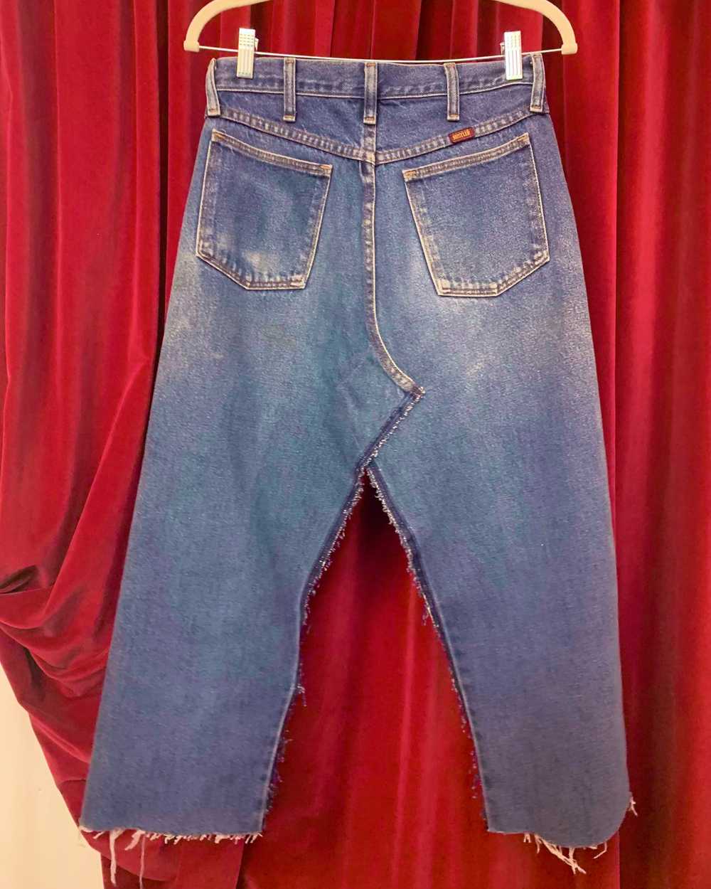 Custom transformed jean skirt - image 4