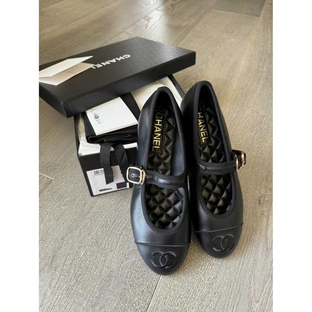 Chanel Mary Janes leather ballet flats - image 3