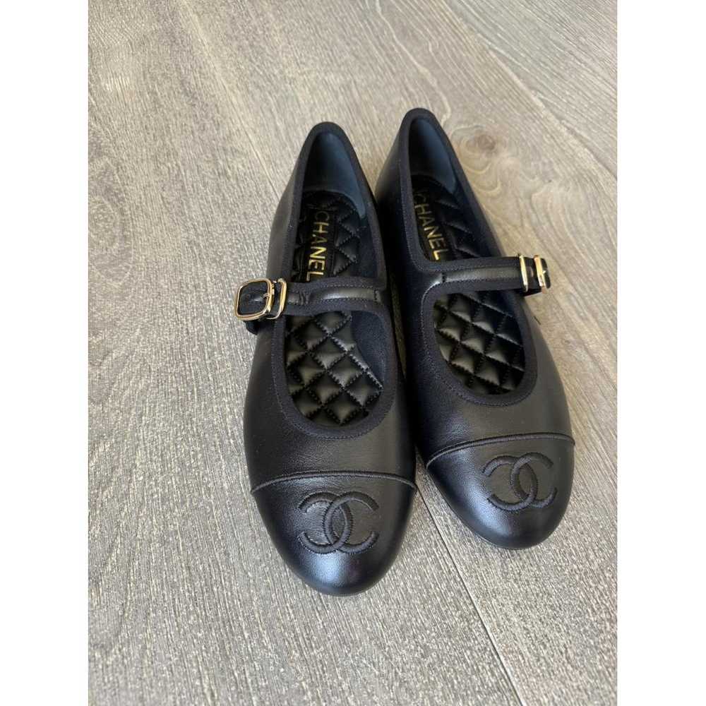 Chanel Mary Janes leather ballet flats - image 5