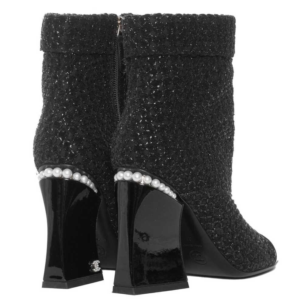 Chanel Tweed ankle boots - image 3