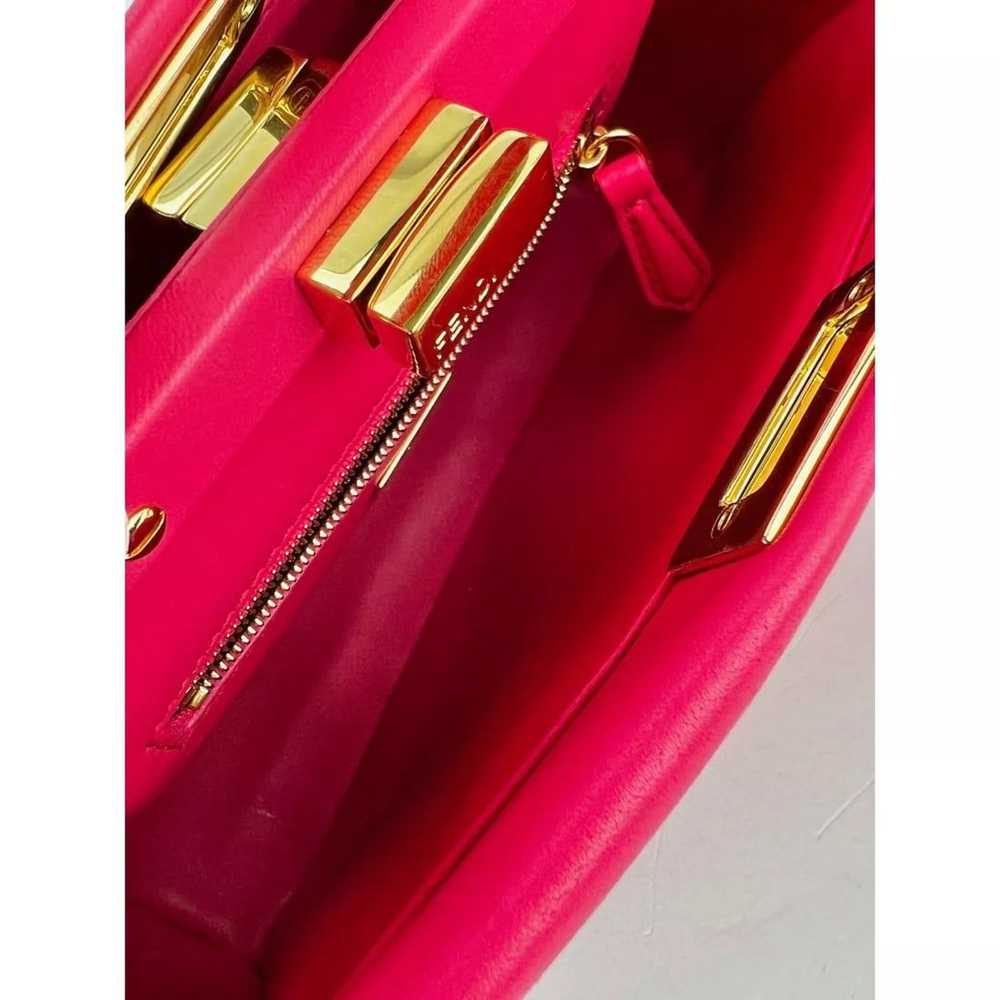 Fendi Mini Peekaboo Pink Leather Hand Shoulder Bag - image 11