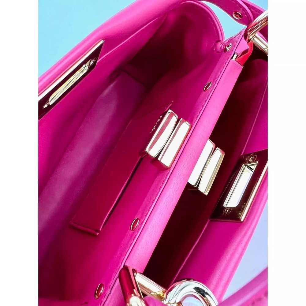 Fendi Mini Peekaboo Pink Leather Hand Shoulder Bag - image 12