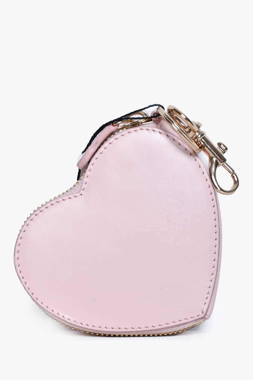 A.P.C Pink Leather Heart Coin Pouch - image 2